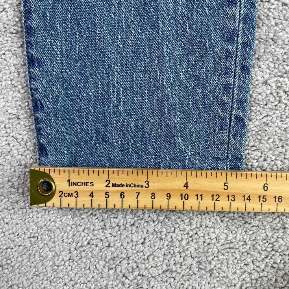 Madewell Perfect Vintage Jeans Women's 23 Blue Straight Mid-Rise Distressed - Picture 11 of 12